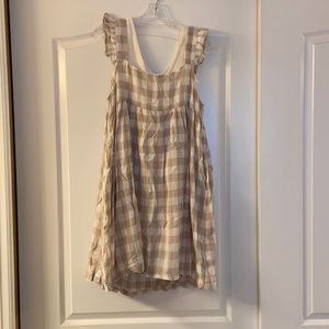 NWT tags gingham dress with crop top